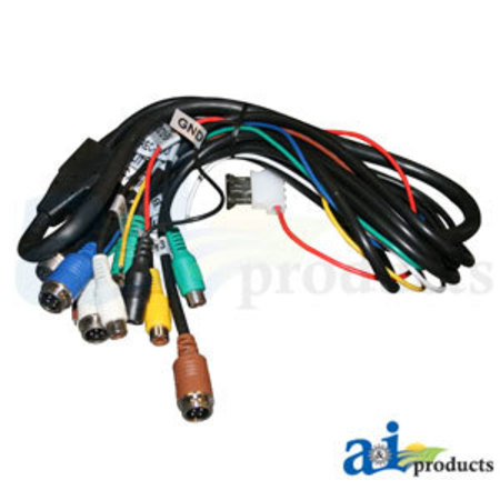 A & I PRODUCTS CabCAM 22 Pin Power Harness, Quad Monitor 6.5" x5" x2.5" A-HNS22PR